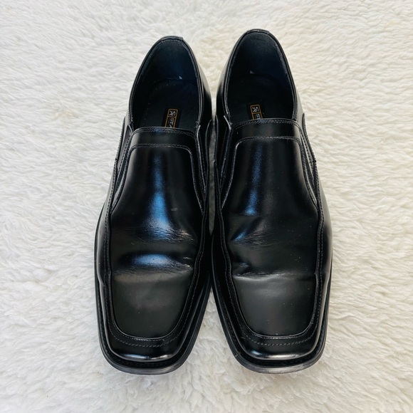 Stacy Adams Black Leather Slides On Dress Shoes size 11 W main image 9